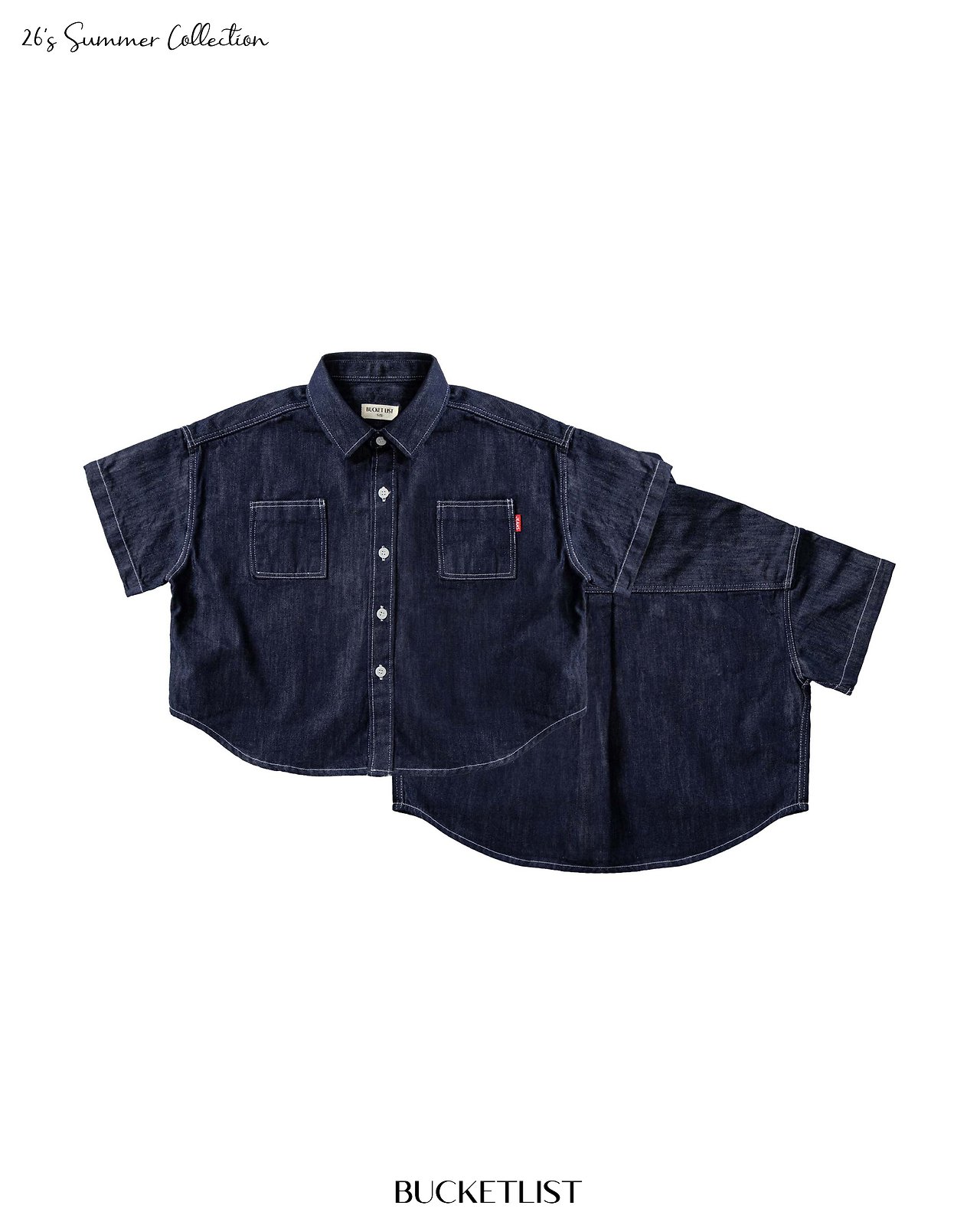 [여름]버킷리스트-논페이드청반팔셔츠