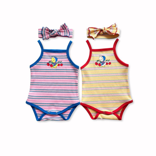 [여름]세라-베베체리끈나시수트헤어밴드세트