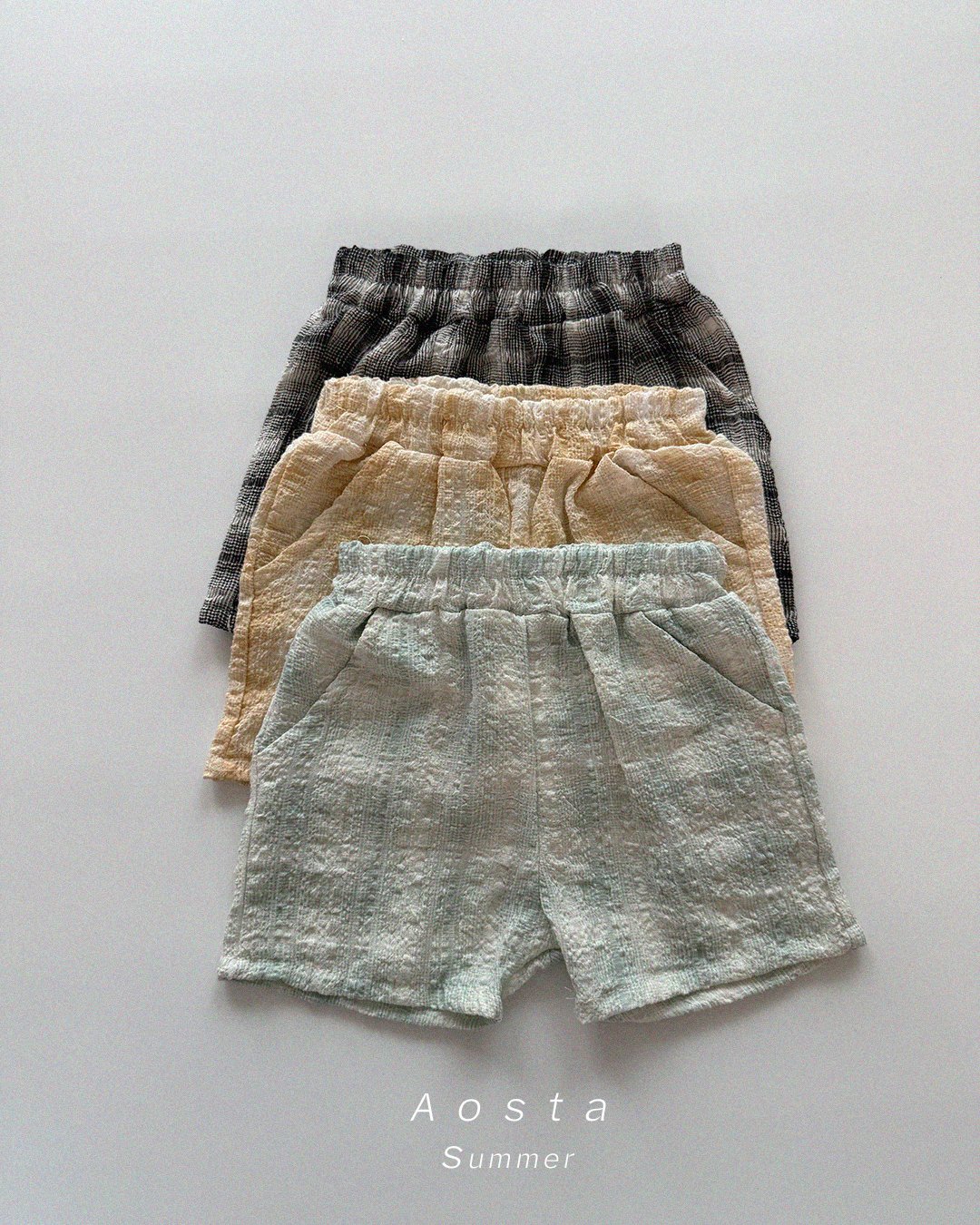 [여름]아오스타-체크반바지