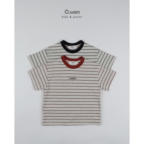 [여름]오웬-멘션스트라이프반팔티