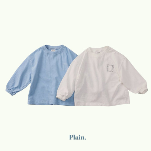 [코코브로니]플레인-썸웨어롱티 화이트 S