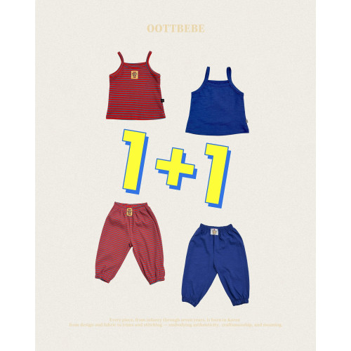 [여름]오뜨베베-기획단가라짱레드나시고쟁이네이비1+1SET