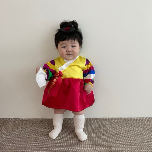 [한복]재야마이미-레트로한복여아족두리밴드세트
