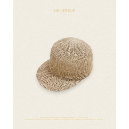 [코코브로니]오뜨베베-동글지사캡 연베이지 M